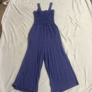 Stripes Royal Blue/ white striped romper.
